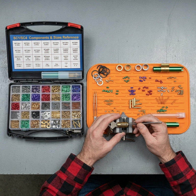 SC1 & SC4 Rekey Kit, Lock Rekeying Kit, Cylinder Pinning Kit