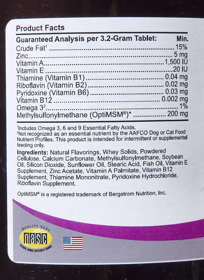 Kala Health Comfort DermGard Skin and Coat Supplement for Dogs, 150 Count, Supports Healthy Skin, Shiny & Reduce Excessive Shedding, Contains MSM, Fish Oil & Omega 3, 6, and 9 Essential Fatty acids - PawsPlanet Australia