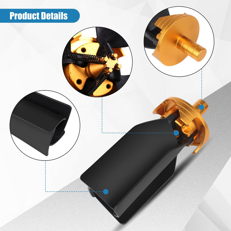 CNC Chip Removal Fan,Chip Cleaner for Steels, Aluminum, Copper,Wood Working, High Power Removal Rate for Milling Cutter,5/8" Shank, 4 Flute,Unfold Size 260mm