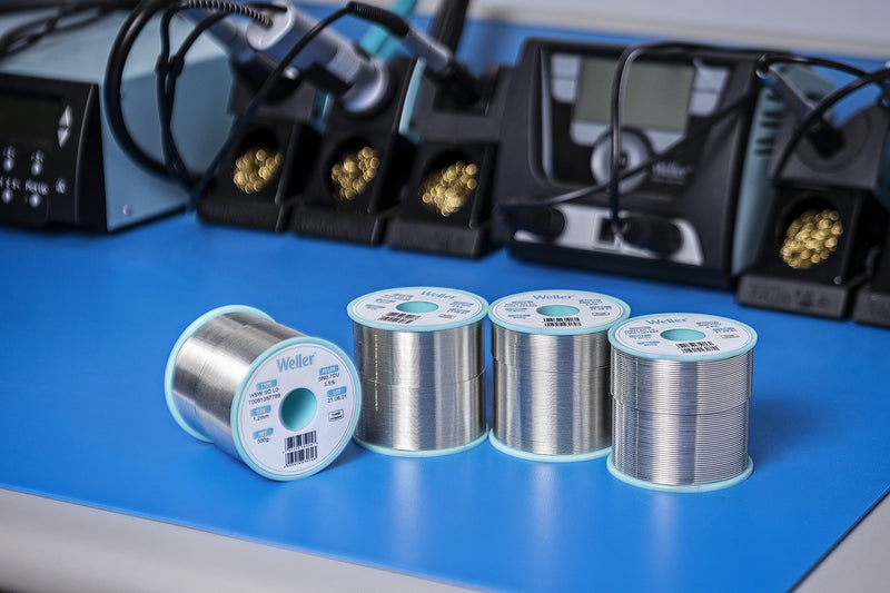 Weller WSW SCN M1 (T0051404899) Lead Free Solder Wire, Dia: 0.3 mm / 0.012 in, Wt: 100 g / 3.527 oz, Alloy Sn99.3Cu0.6Ni0.05, Flux content 3.5%