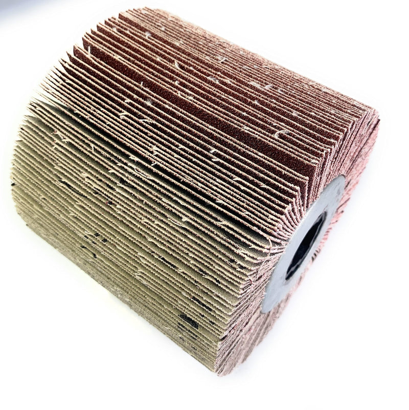 SIGNI Sandpaper Polishing burnishing Drawing Wheel Compatible with Burnishing Machine/Polisher/Sander 120x100mm (60 grit sandpaer) 60 grit sandpaer