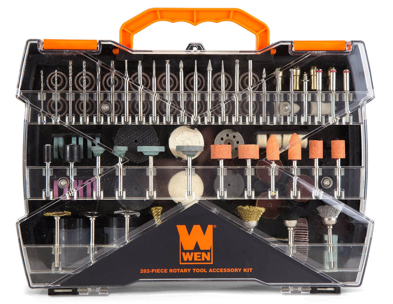 WEN 230282A 282-Piece Rotary Tool Accessory Kit with Carrying Case 282 Pieces