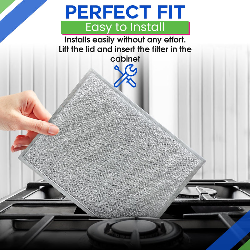 Downdraft Stovetop Filter Replacement for 707929 Jenn Air Filter Downdraft 14” x 11.4”- Grease Screen for Cooktop Fits Into Downdraft Jenair Stove Filter Vents and Protects the Oven (2-pack) 2