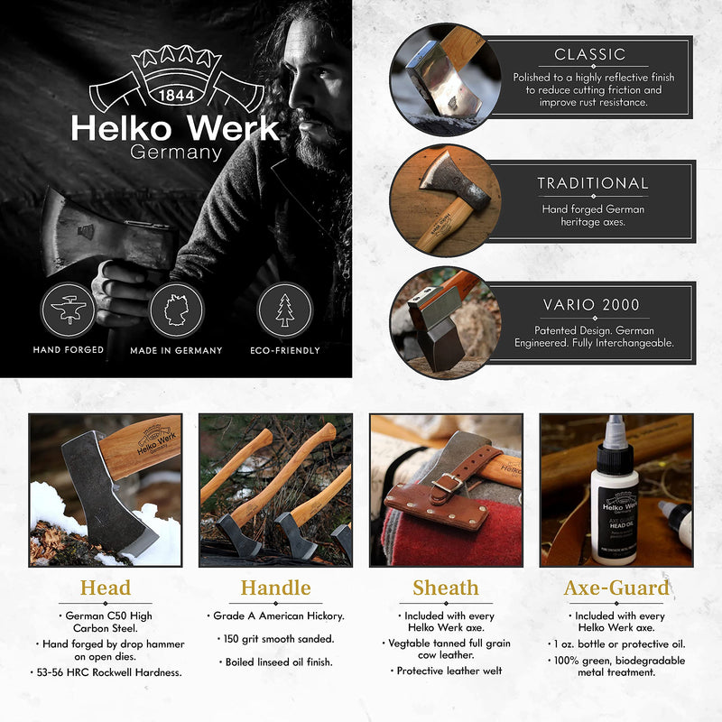 1844 Helko Werk Germany Dual Sided Axe Sharpening File - Axe Sharpener Metal File single-cut and cross-cut hand file (Heavy File) #22102 Heavy File #22102