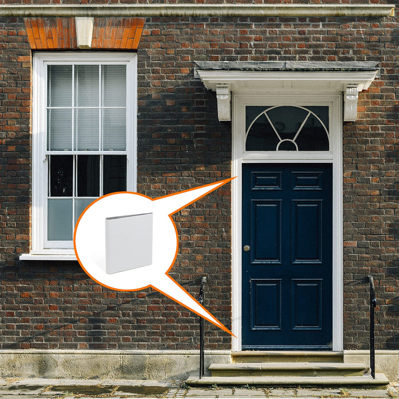 Door Corner Seal Exterior Door Frame Seal Wedge Draft Stopper with Adhesive 4 Pack, White 4 White