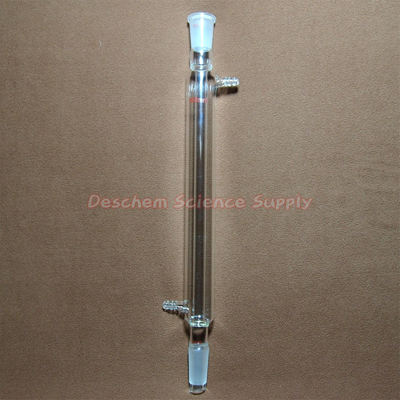 300mm 24/40 Glass Liebig Condenser Jacket 30cm Lab West Column Laboratory Chemistry Heat Exchanger 300mm