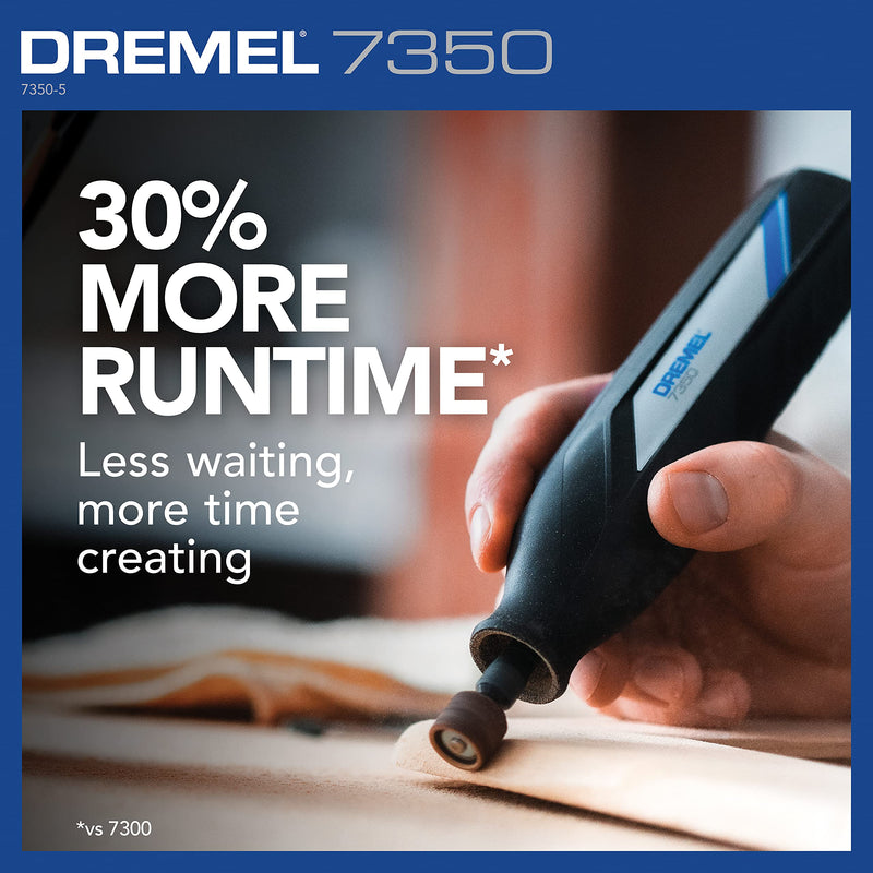 Dremel 7350-5 Cordless Rotary Tool Kit - Includes 4V Li-ion Battery and 5 Rotary Tool Accessories - Ideal for Light DIY Projects and Precision Work Original Kit