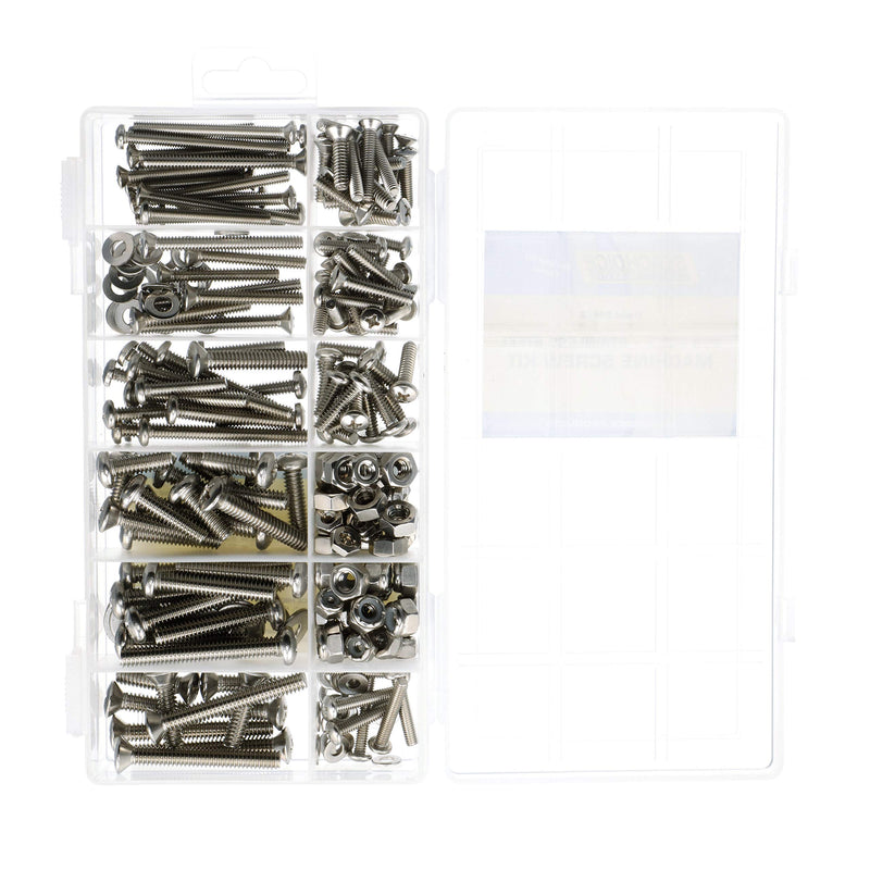 SEACHOICE Stainless Steel Machine Screw Kit, 256 Piece