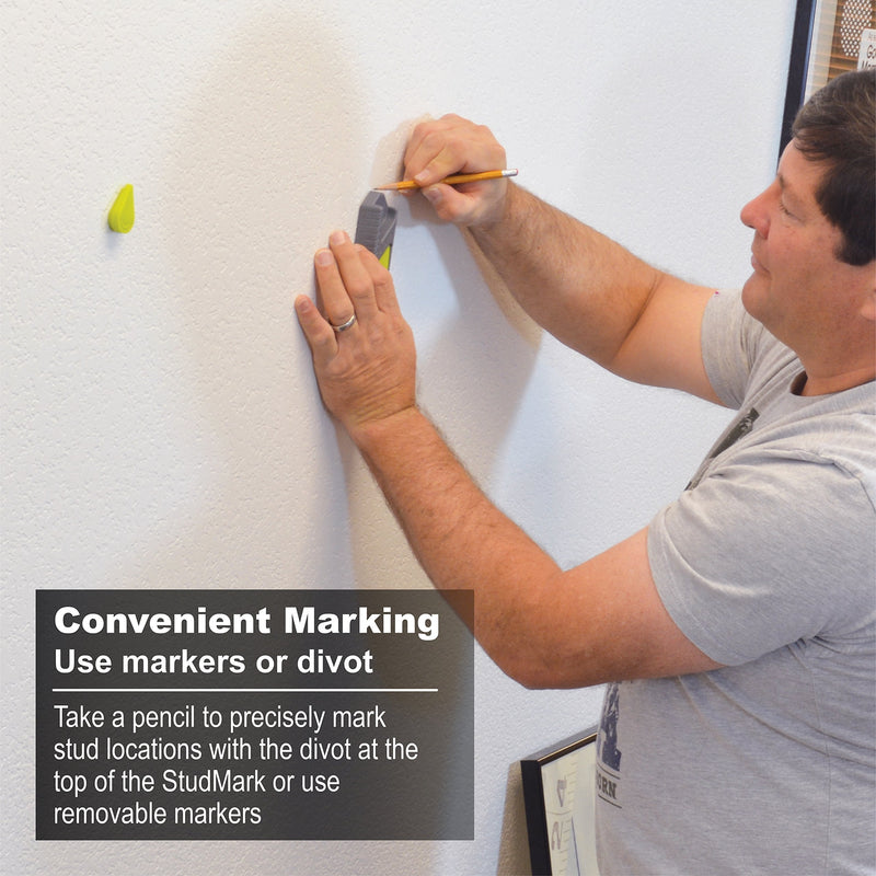 Calculated Industries 7310 StudMark Magnetic Stud Finder with 2 Removable Magnet Markers | Finds & Marks up to 3 Stud Locations | Updated 2020 More Powerful Rare Earth Magnets, No Batteries Needed
