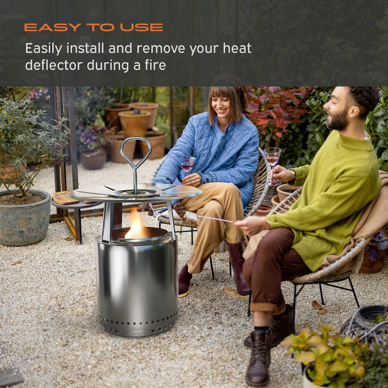 Solo Stove Fire Pit Heat Deflector Handle, Rust-Proof Stainless Steel