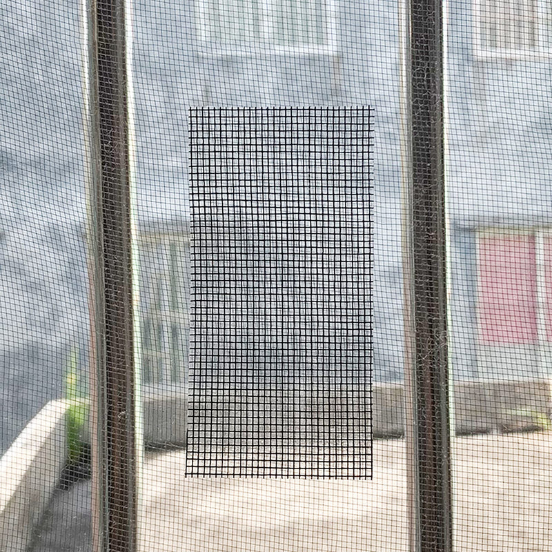 Grey Window Screen Repair Kit 16.5FT 3-Layer Strong Adhesive & Waterproof Tape Fiberglass Covering mesh, Repair for Window Screen and Screen Door tears Holes