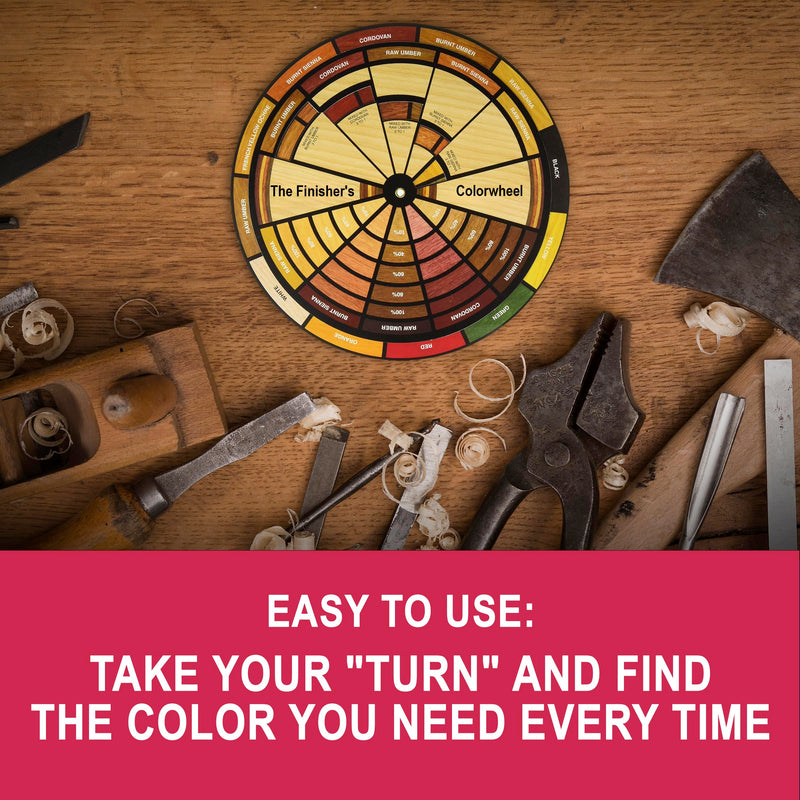 Mohawk Finisher's Colorwheel, Wood Finish, M900-1050, 9-Inch-Diameter Color Wheel