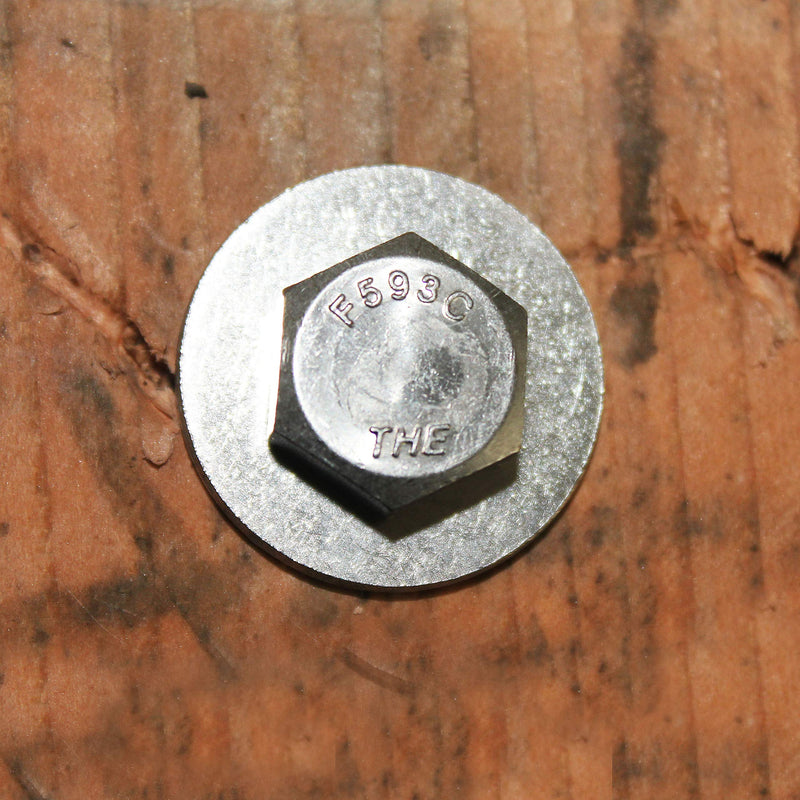 (4 Sets) 3/8-16x4 Stainless Steel Hex Head Screws Bolts, Nuts, Flat & Lock Washers, 18-8 (304) S/S, Fully Threaded by Bolt Fullerkreg (4 Sets) 3/8x4"