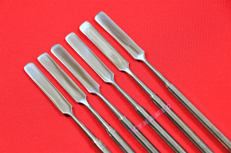 6 Premium German Dental Cement Spatulas Single Ended Lab Wax Modeling Cement Mixer Spatula Round Handle Cynamed