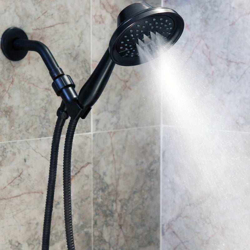 Universal 60 Inch Flexible Shower Hose - Extra Long, Stainless Steel, Double-Buckle For Handheld Showerhead - Oil-Rubbed Bronze Oil Rubbed Bronze