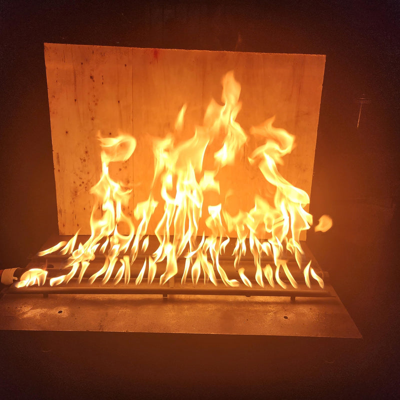 Rectangular Gas Fire Pit and Gas Fireplace H-Burner H Burner for Gas Fireplace bunrer with 3 Pipes (15 inch) Patent Applied 15 inch High temperature powder coating