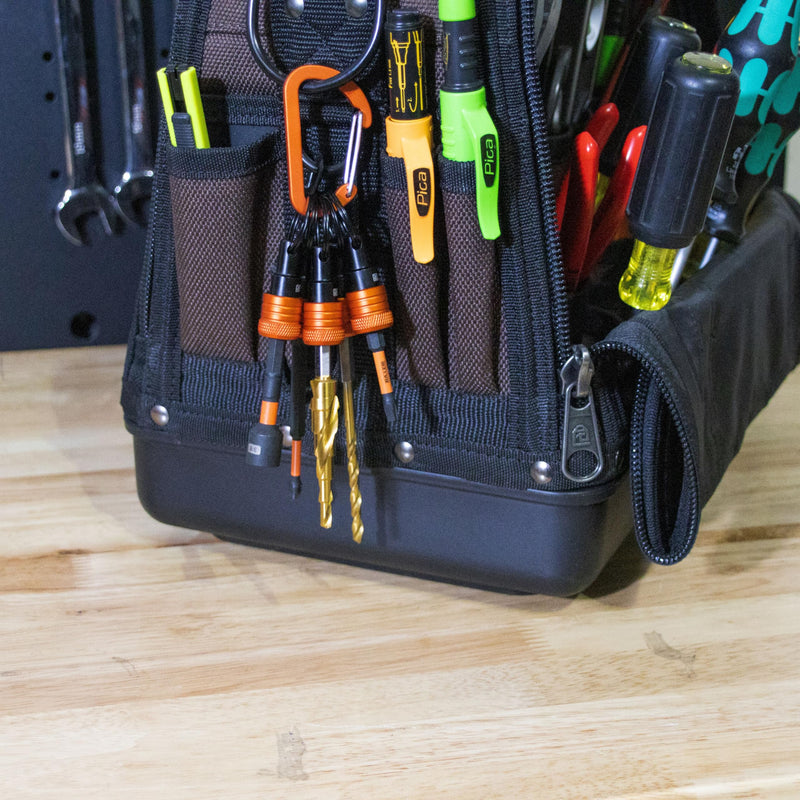 Railer Bit Holder Keychain 5pc - 1/4 inch Hex Shank Bit Holders - Quick Release Bit Holder For Nut Driver, Screwdriver & Drill Bits w/Key Chain Carabiner Orange - NewNest Australia