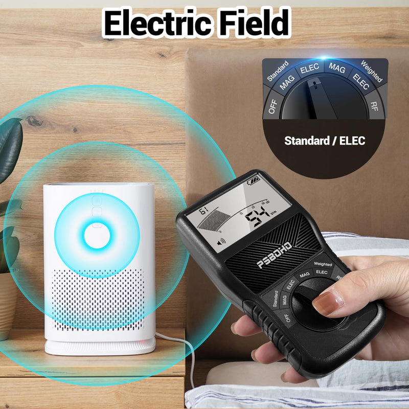 3-in-1 EMF Meter Detects Electric Field (EF), Radio Frequency Field (RF), Magnetic Field (MF) - for Home EMF Detector, Office, Outdoor and Ghost Hunting, Radiation Detector Meters
