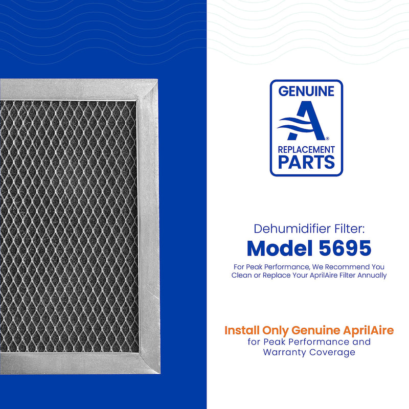 AprilAire 5695 Washable MERV 8 Dehumidifier Filter for Whole-House Dehumidifiers 1820 and E070, 8x11.5x1 (Pack of 1)