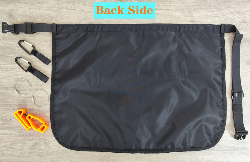 Waterproof Cleaning Apron with 7 Pockets, Cleaning Supplies for Housekeeping, Lightweight and Durable Maid Apron Black 1