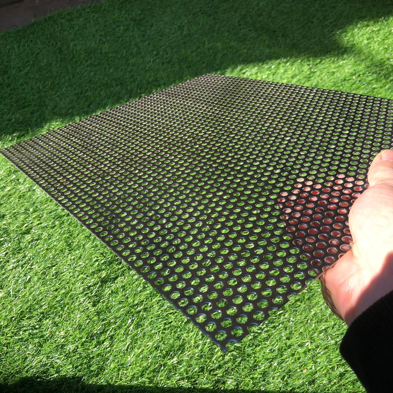 19 Gauge 16"x12" Perforated Metal Sheets Expanded Metal Mesh Opening 35% Hole 5mm 0.2"(About 1/5") Perforated Stainless Steel Sheet 304 Stainless Steel Mesh Screen Panel Decorati Plate 16" X 12"