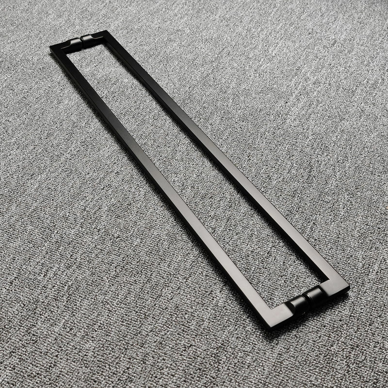 Barn Door Handle Matte Black 24 Inch, Double Sided Long Door Pull for Shower Glass Door, Modern Push Pull Handle for Entry and Wooden Barn Doors.