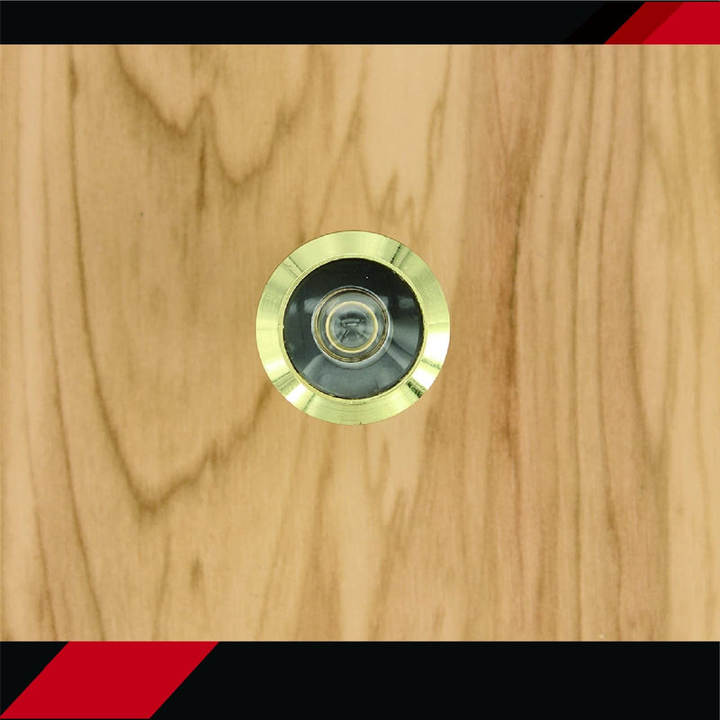 HD Lens 180 Degree Bright Brass Door viewer Peephole for 1-1/2" to 2-1/4" Doors