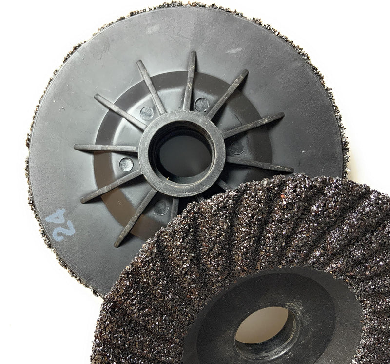 SIGNI 5 Pack SiC Plastic Back Grinding Wheel for Granite/Marble/Concrete and Glasses (4.5 INCH, 24 GRIT) 4.5 INCH