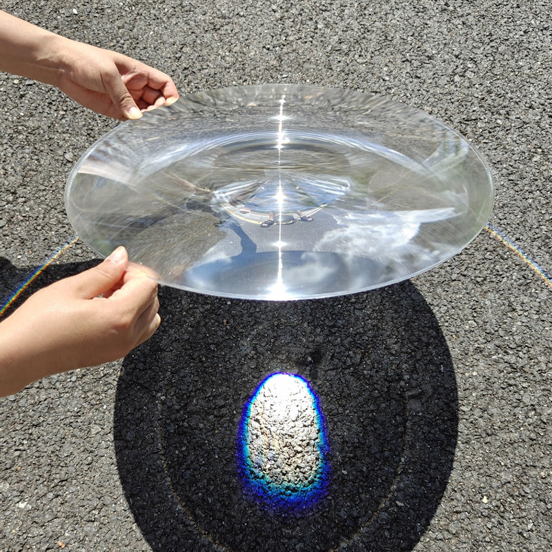 Fresnel Lens, Diameter 14.96"(380mm), Focal Length 17.71"(450mm), Solar Oven, Solar Death ray for Physics Classroom, Fire Starter for Solar Heating, Acrylic Lens (not Glass)