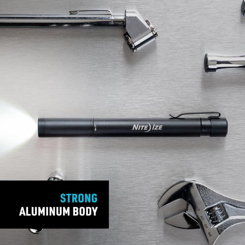 Nite IZE Radiant Rechargeable Pen Light - Rechargeable Pen Flashlight - Mini Flashlight for Job Sites or Emergency Kits - Small Pen Flashlight - Waterproof and Impact-Tested - USB Rechargeable