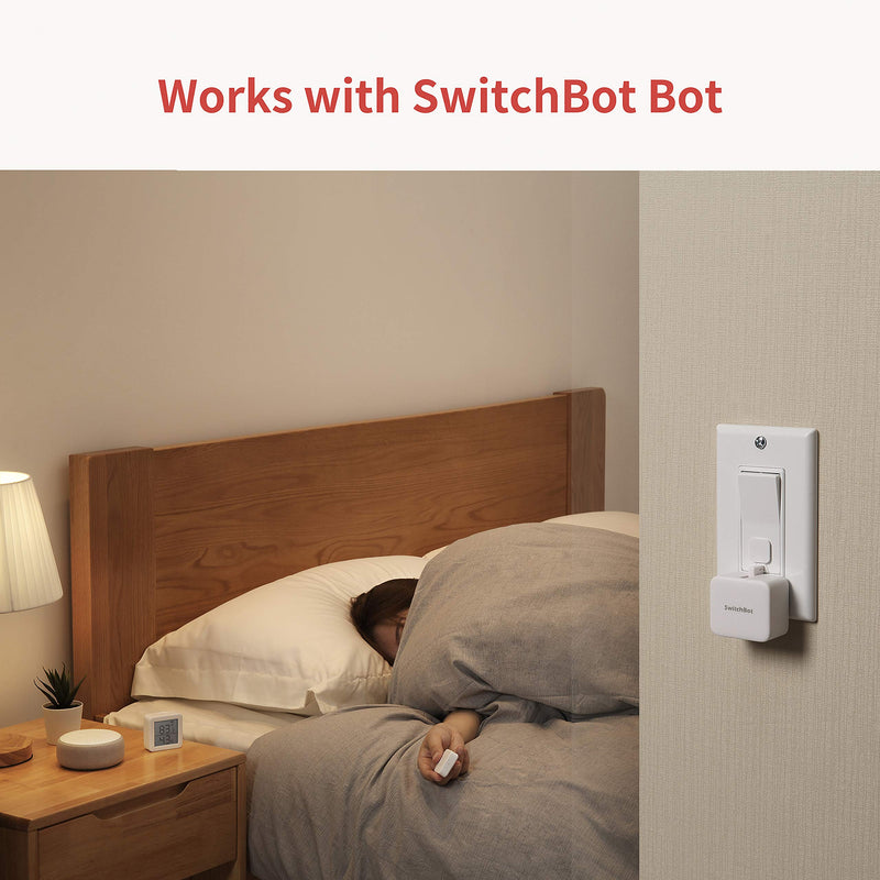 SwitchBot Remote One Touch Button - Compatible with SwitchBot Bot, Curtain Robot, Color Bulb, Plug Mini and Blind Tilt, Smart Home Easy to Control, Bluetooth Long Range 5.0 Gray