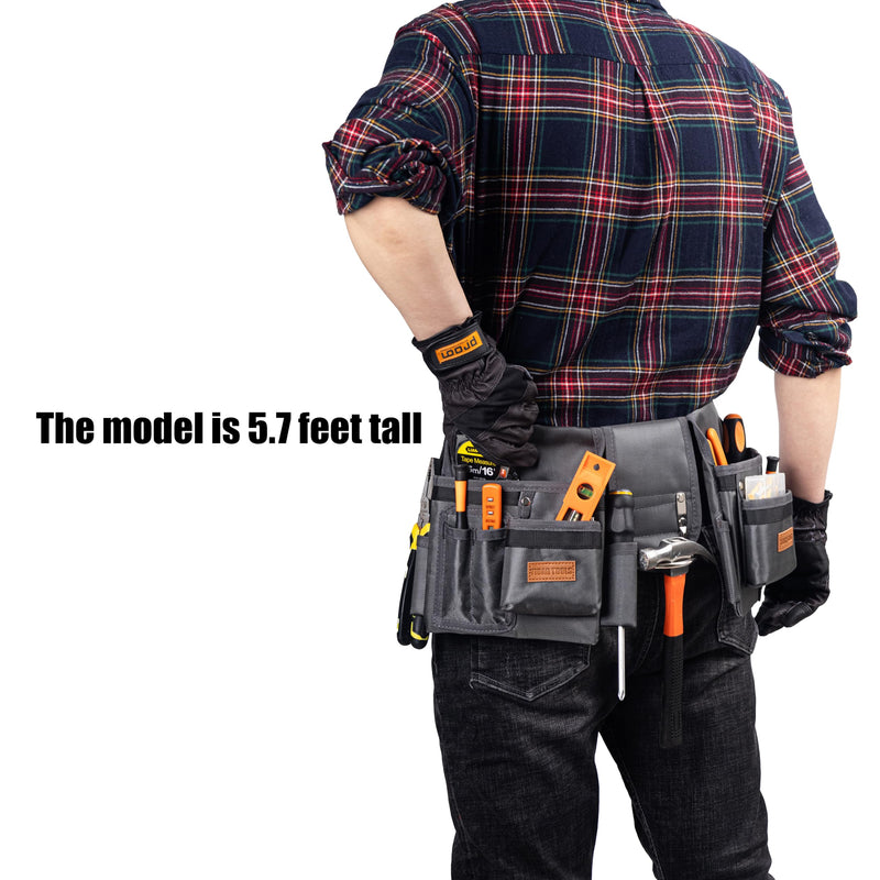 Tool Belt,12 Pockets Tool Belts for Men, Heavy Duty Carpenter/Construction/DIY'er/Electrician .Double layer thickened polyester fiber with waterproof coating. ‎SX-001