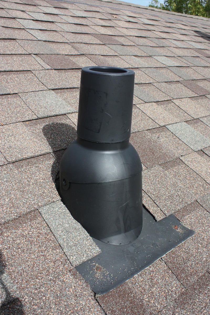 82873 4-Inch Roof Vent Pipe Boot Repair, No-Tools Install, Black