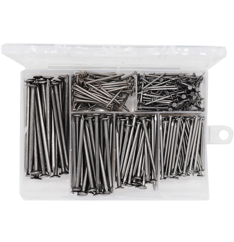 Picture Hanging Kit, cSeao 415 Pieces Hardware Nail Assortment Kit & 8oz Claw Hammer,Mini Hammer with Anti-Slip Handle,Common Nails, Wood Nails, Picture Hanging Nails, Wall Nails for Hanging Nails Assortment with Hammer