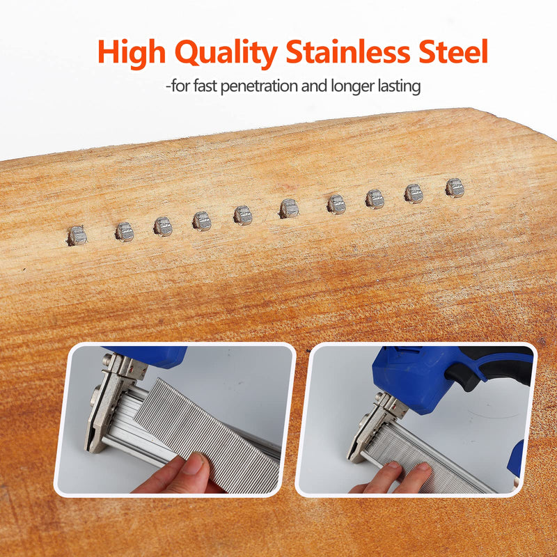 18 Gauge Stainless Steel 304 Brad Nails 900-Pack (3/4", 1-1/4", 2", 300 Pcs of Each Size), Assorted Size Project Pack, for Pneumatic, Electric Brad Nailers assembly 900