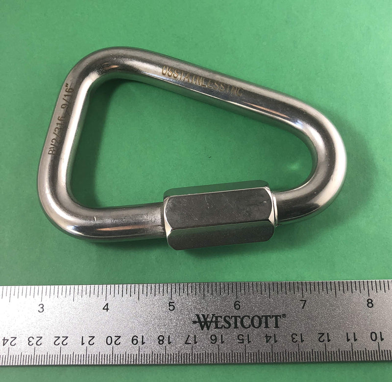 US Stainless Stainless Steel 316 Delta Quick Link 9/16" (14mm) Marine Grade Triangle