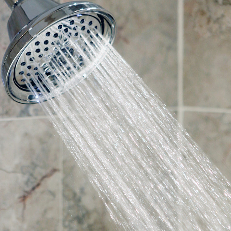 Massaging Shower Head High Pressure - Massage Rain Showerhead With Boosting Mist For Low Flow Showers And Adjustable Water Saving Nozzle, 1.8 GPM - Chrome & California Certified 1.8 GPM California