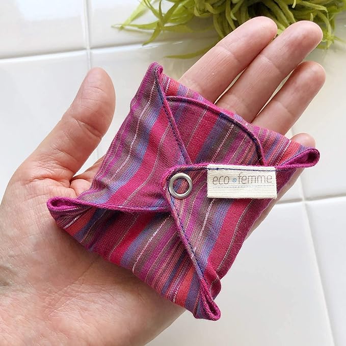 Everyday 2 Pack South Indian Eco Femme Cloth Napkins, Washable Organic Cotton (Skin Color), Waterproof, 5 Layers Flannel Inside, GOTS Certified - NewNest Australia