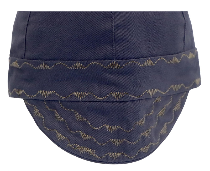 BOCOMAL Welding Cap High Deep CAT2 Flame Resistant Midweight 6 Pannel Welder Caps 7 3/8 Dark Grey