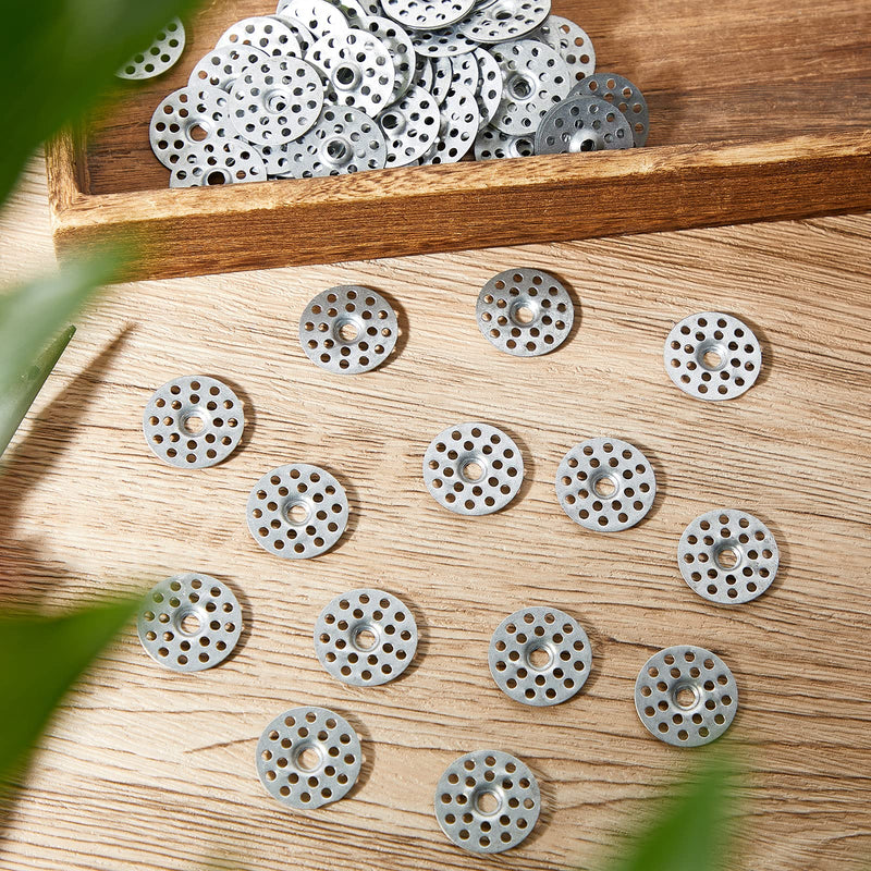 600 Pieces 1 Inch Plaster Washers for Repairing Ceilings Metal Washers for Screws Plaster Repair Rings Buttons for Wall Ceiling Drywall Repair 600