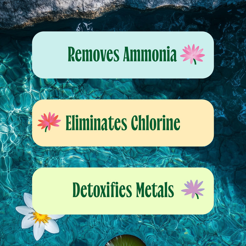 Aquarium & Pond Water Conditioner – Detoxifies Tap Water for Fish - Treats 9,600 Gallons - 1 qt.