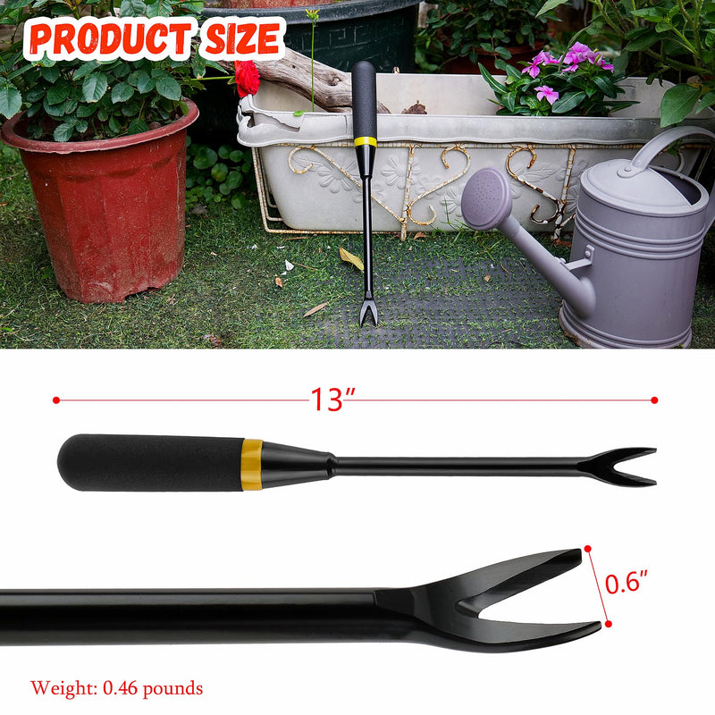 Weed Puller Tool, Heavy - Duty Stainless - Steel Garden Weed Buster. Manually Remove Deep - Rooted Weeds Precisely, Stress - Relieving and Crop - Friendly Weed Puller Tool