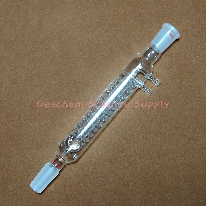200mm,24/40,Glass Spiral Reflux Condenser,New Advance Lab Glassware