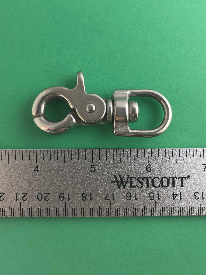 US Stainless Stainless Steel 316 3/8" Trigger Snap with Swivel End Marine Grade Polished