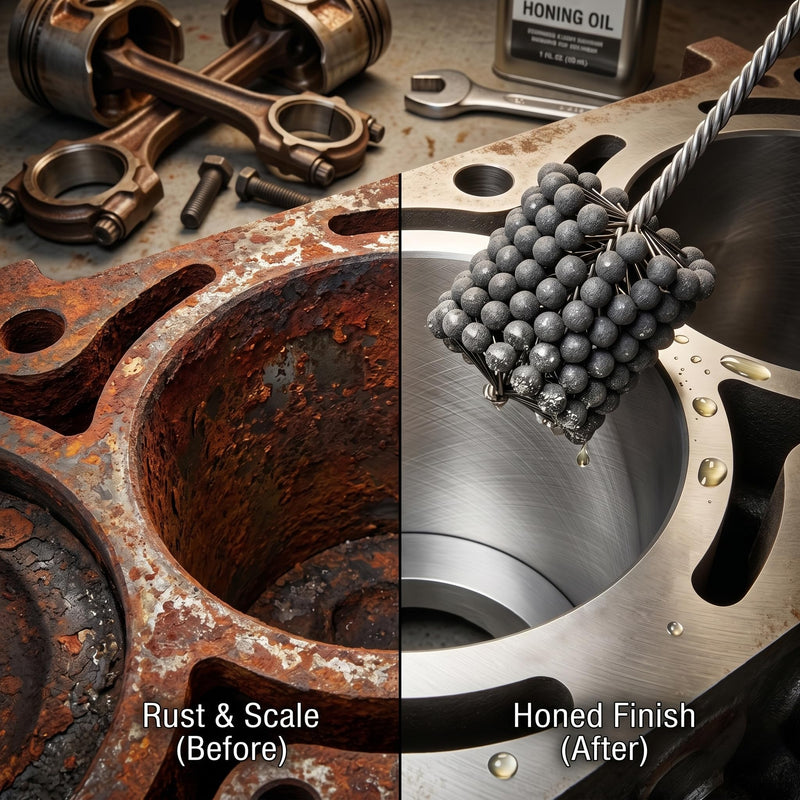 Abrasive Ball Honing Tool for Cylinder Surface Finishing (3"(76mm), 240) 3"(76mm)