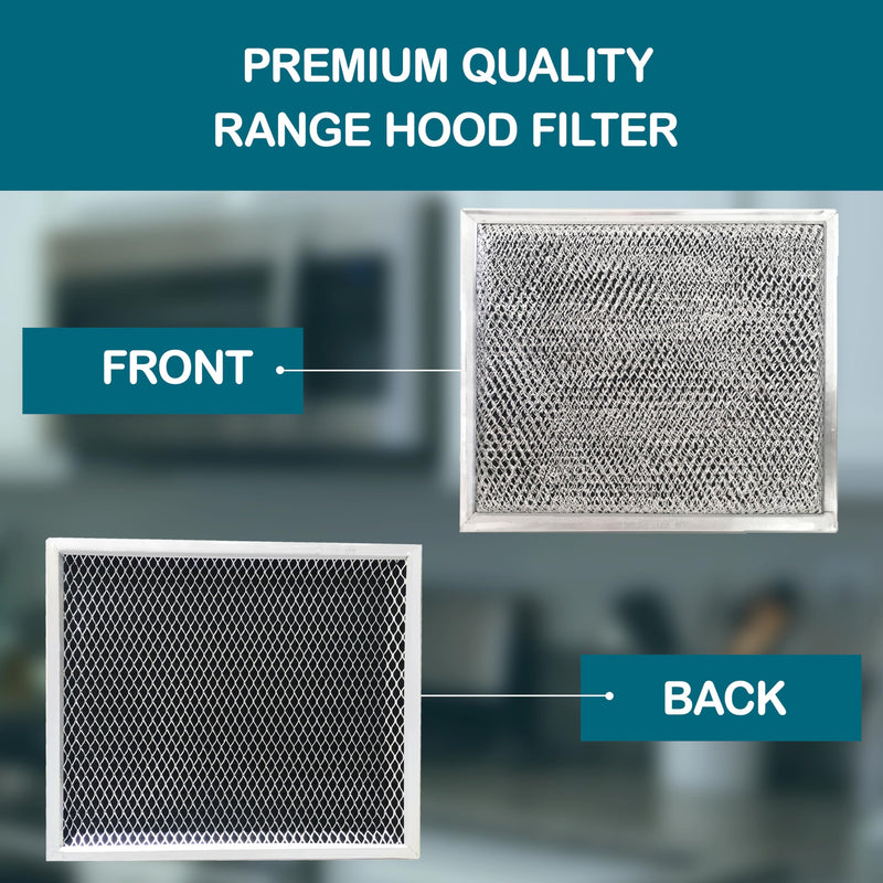Omaeon 3 Pack Replacement for Broan Filter 97007696 Charcoal Filters S97007696 - for Nutone Range Vent Hood 10.5 x 8.75 Inches - Oven Vent Filter - Aluminum Mesh Filter Charcoal Combo