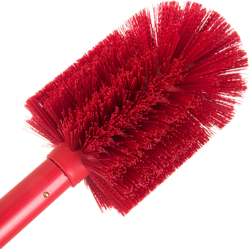 SPARTA Multi-Purpose Valve Brush Fitting Brush, Round Brush with Polyester Bristles, Color Coded for Commercial Cleaning, Kitchen, Restaurant, Bathroom, Polyester, 30 Inches, Red 1