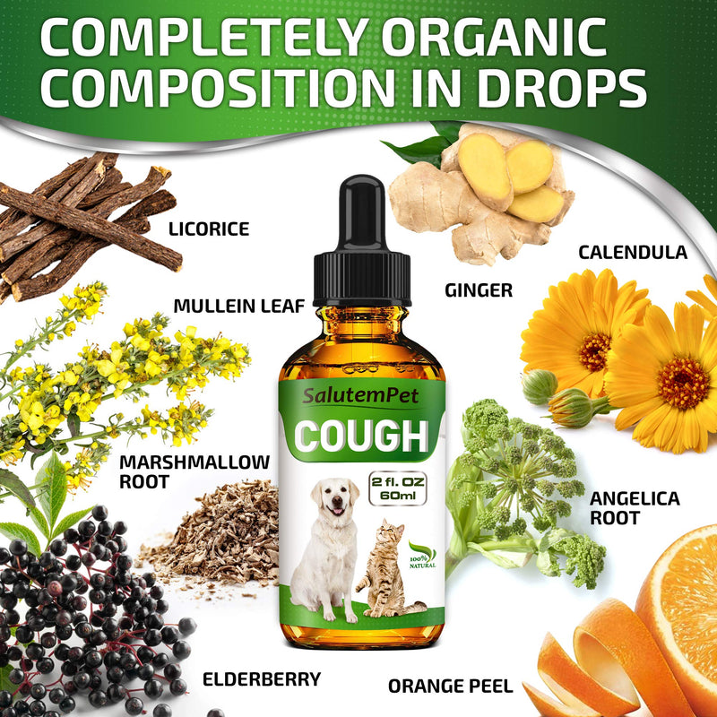Dog Cough - Kennel Cough - Dog Allergy Relief - Supplements for Dogs & Cats Health - Allergy Relief Immune Supplement for Dogs - for Dry, Wet & Barkly Pet Cough - PawsPlanet Australia