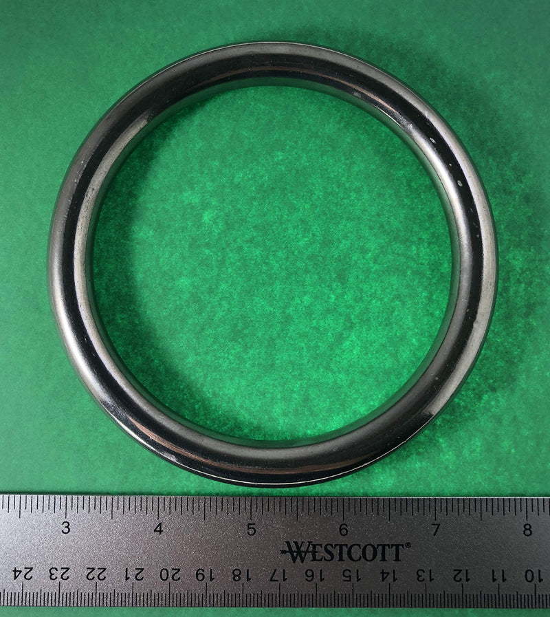 US STAINLESS Stainless Steel 316 Round Ring Welded 1/2" x 4" (13mm x 100mm ID) Marine Grade