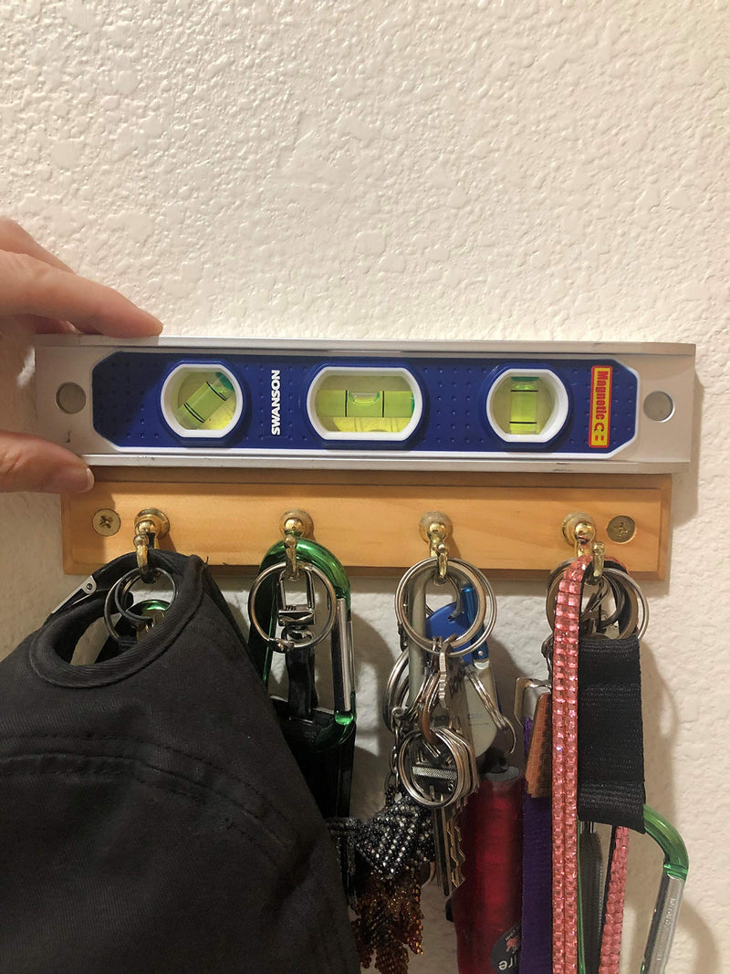 Swanson Tool Co TL002M 9-Inch Magnetic Die Cast Aluminum Torpedo Level with 3 Bubble Vials for 0°/90°/45° Measurements Heavy Duty,Magnetic